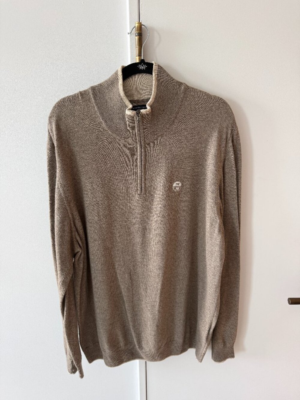 North Sails Quarter Zip Sweater XXL Wool Cashmere Blend